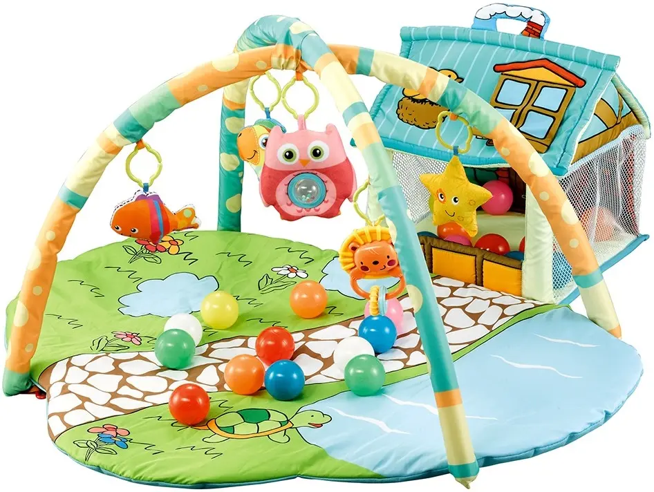 Covoras de joaca Moni Happy Farm (Green)