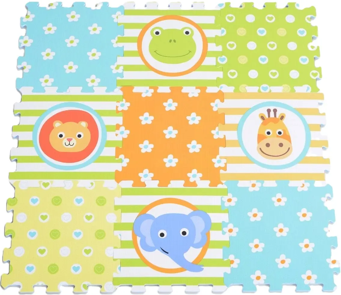 Covoras de joaca Moni Puzzle Animals (Multicolor)