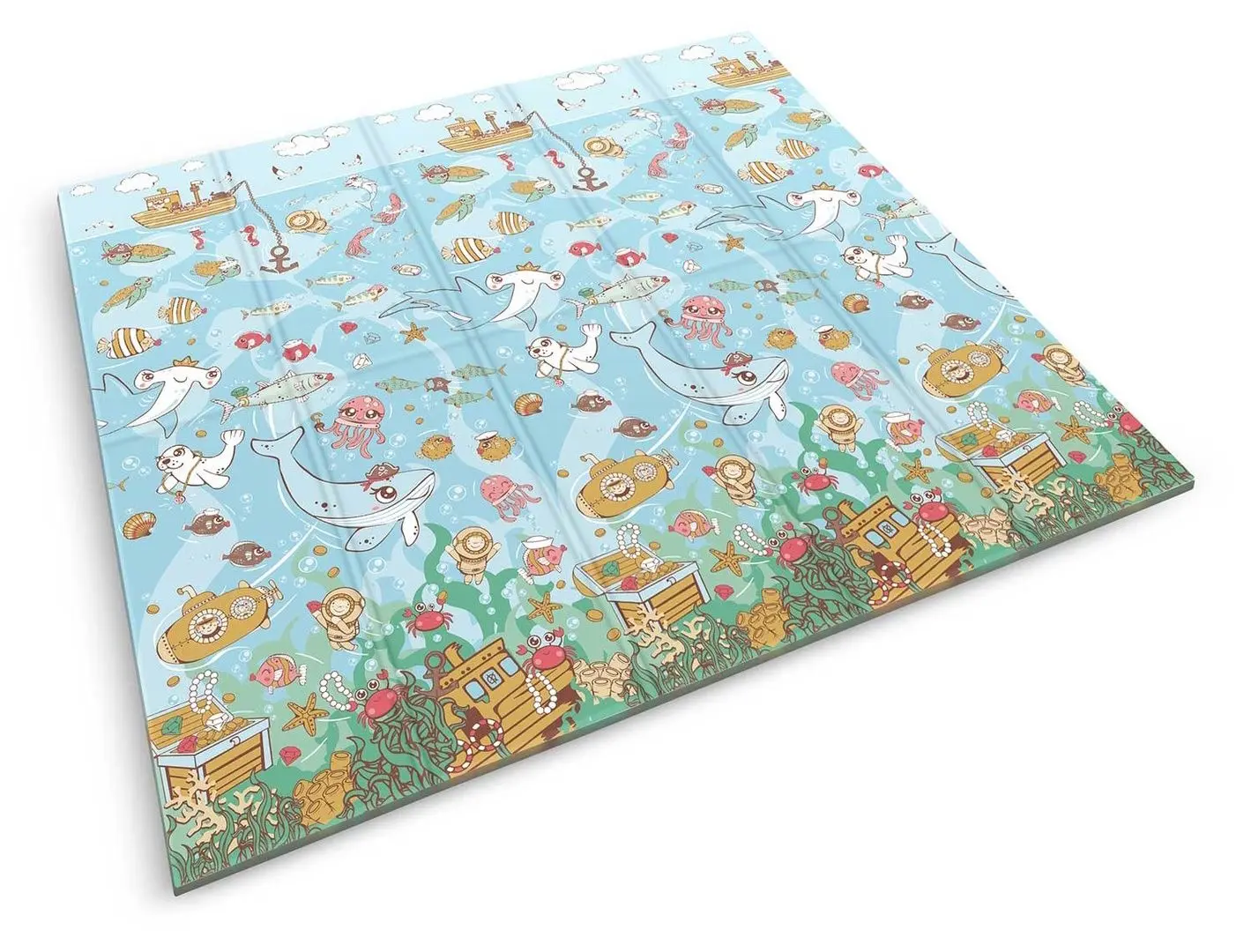Игровой коврик Nukido NK-340 Ocean Earth (Blue/Brown) - 2
