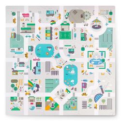 Игровой коврик Nukido Town (Multicolor)