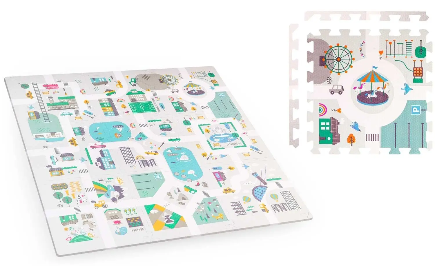 Игровой коврик Nukido Town (Multicolor) - 6
