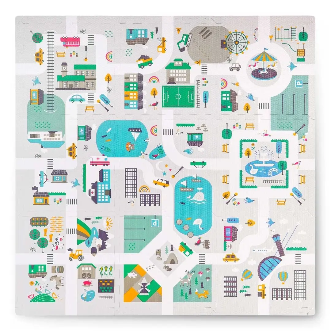Игровой коврик Nukido Town (Multicolor)
