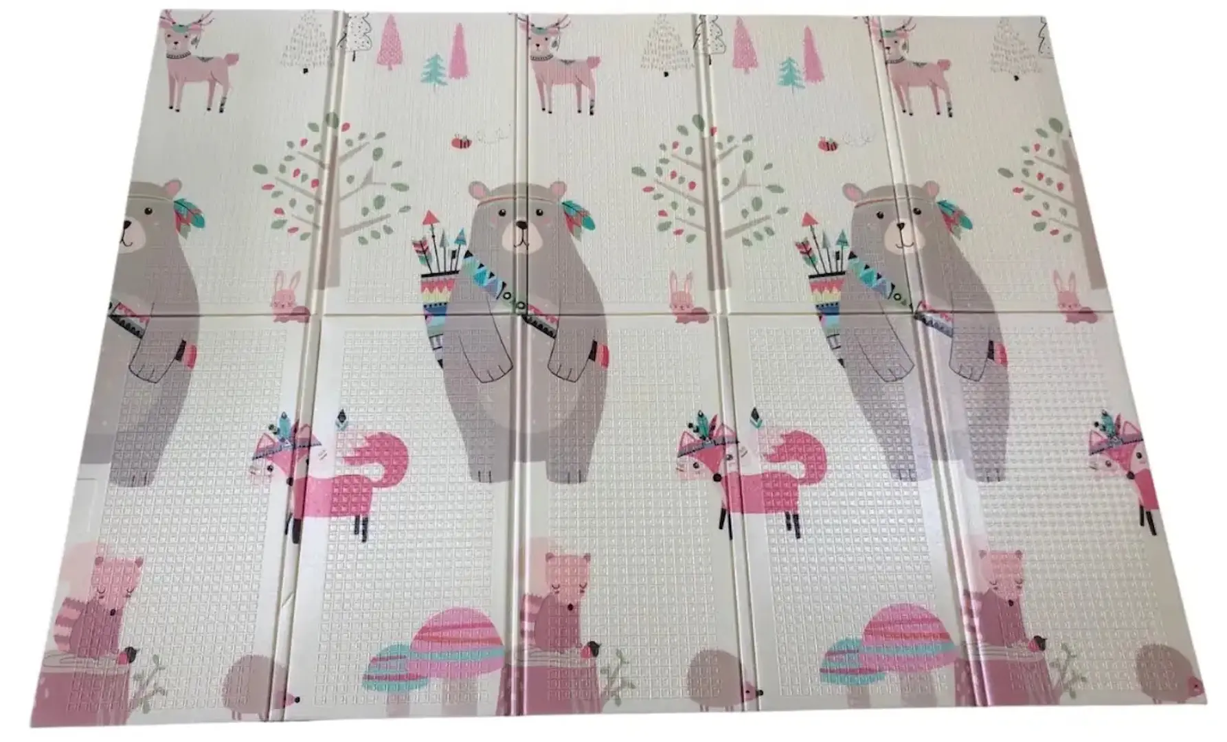 Игровой коврик 2в1 Petite&Mars Campy Elephant&Fox (White)