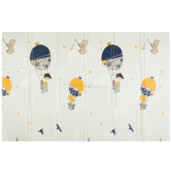 Игровой коврик 2в1 Petite&Mars Campy Mountains&Triangles 197x147 (Beige)