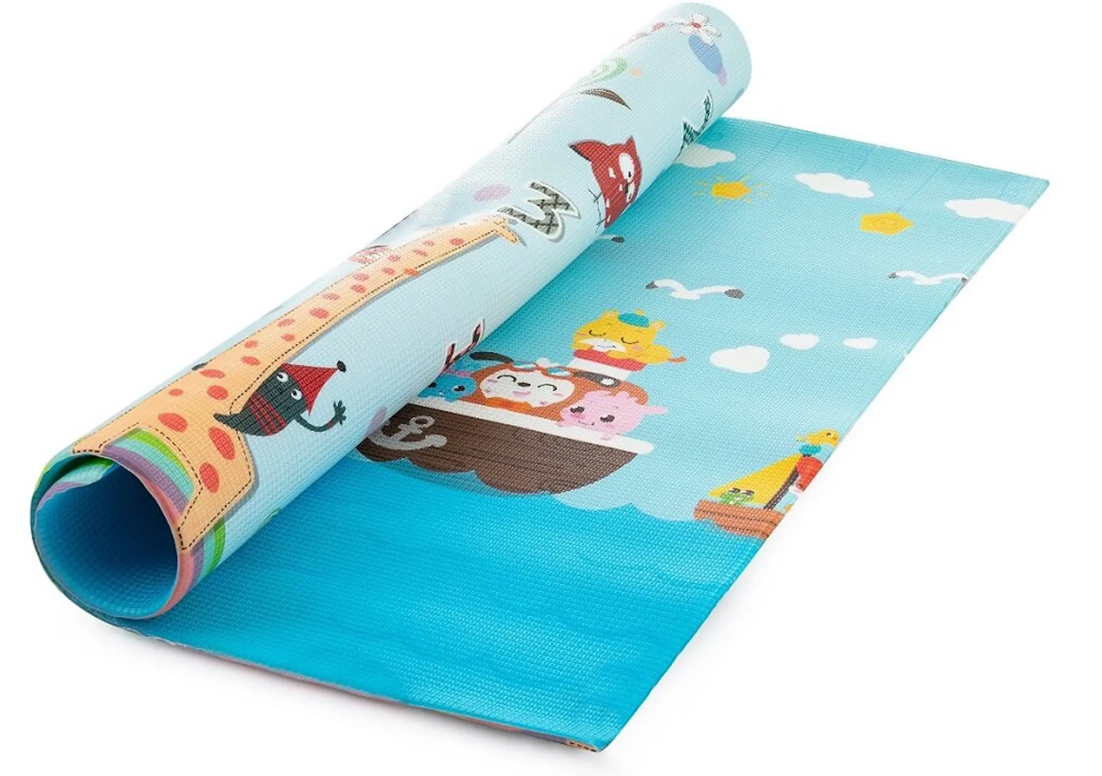 Игровой коврик Petite&Mars Joy Max Giraffe 180x150 (Blue) - 4