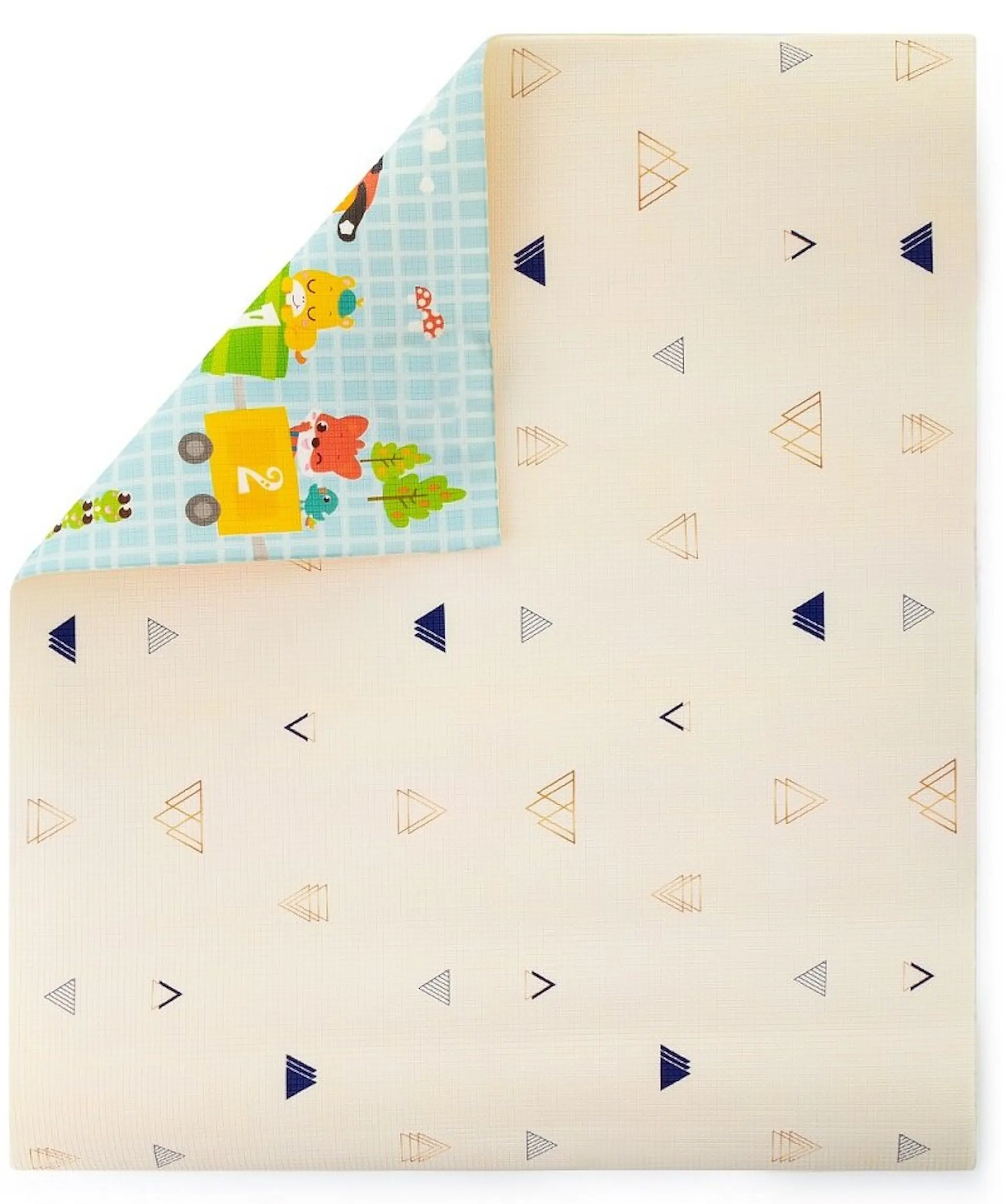 Игровой коврик Petite&Mars Joy Max Train 180x150 (Blue/Beige) - 3