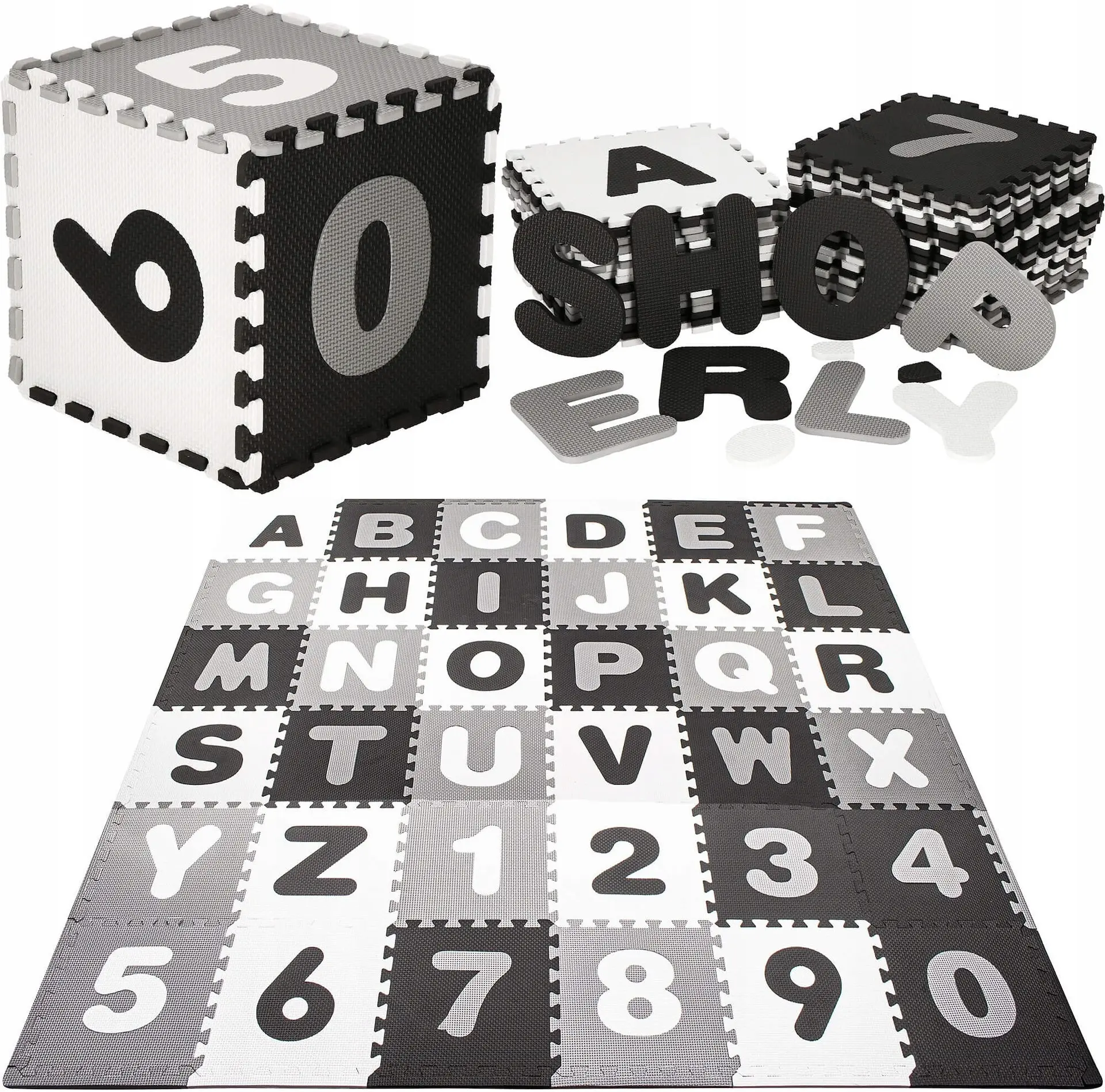 Пазл-коврик Springos Bibi FM0019 (Black/White) - 2