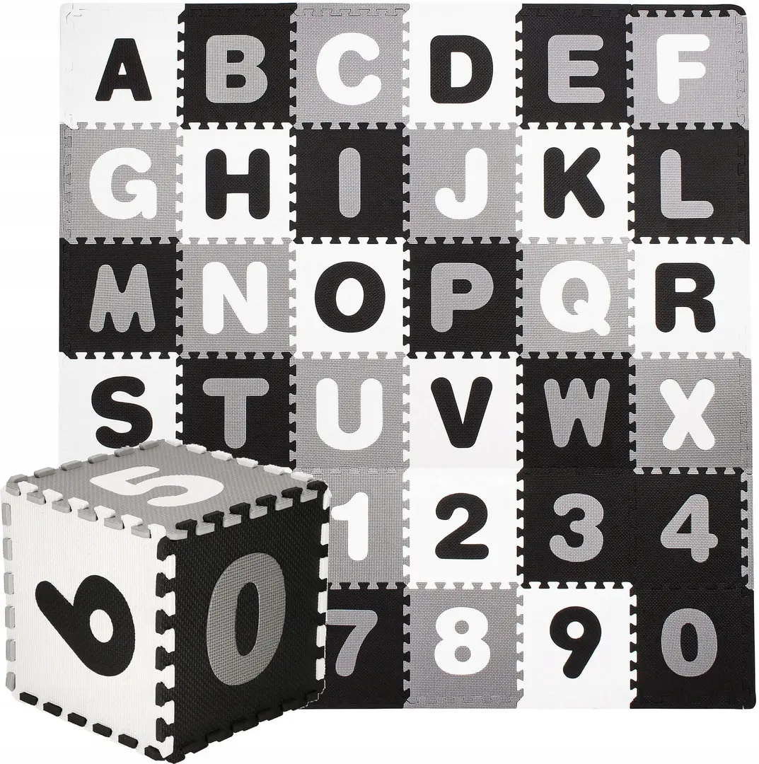 Пазл-коврик Springos Bibi FM0019 (Black/White)