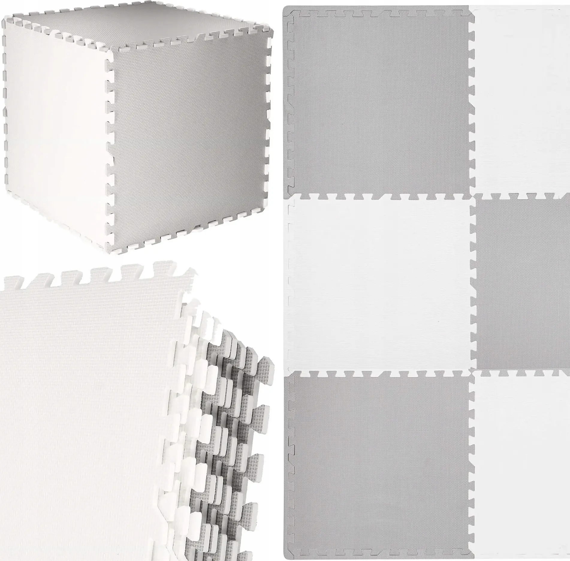 Пазл-коврик Springos FM0025 (Grey/White) - 3