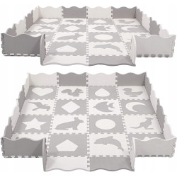 Пазл-коврик Springos Mufi FM0031 (Grey/White) Thumb