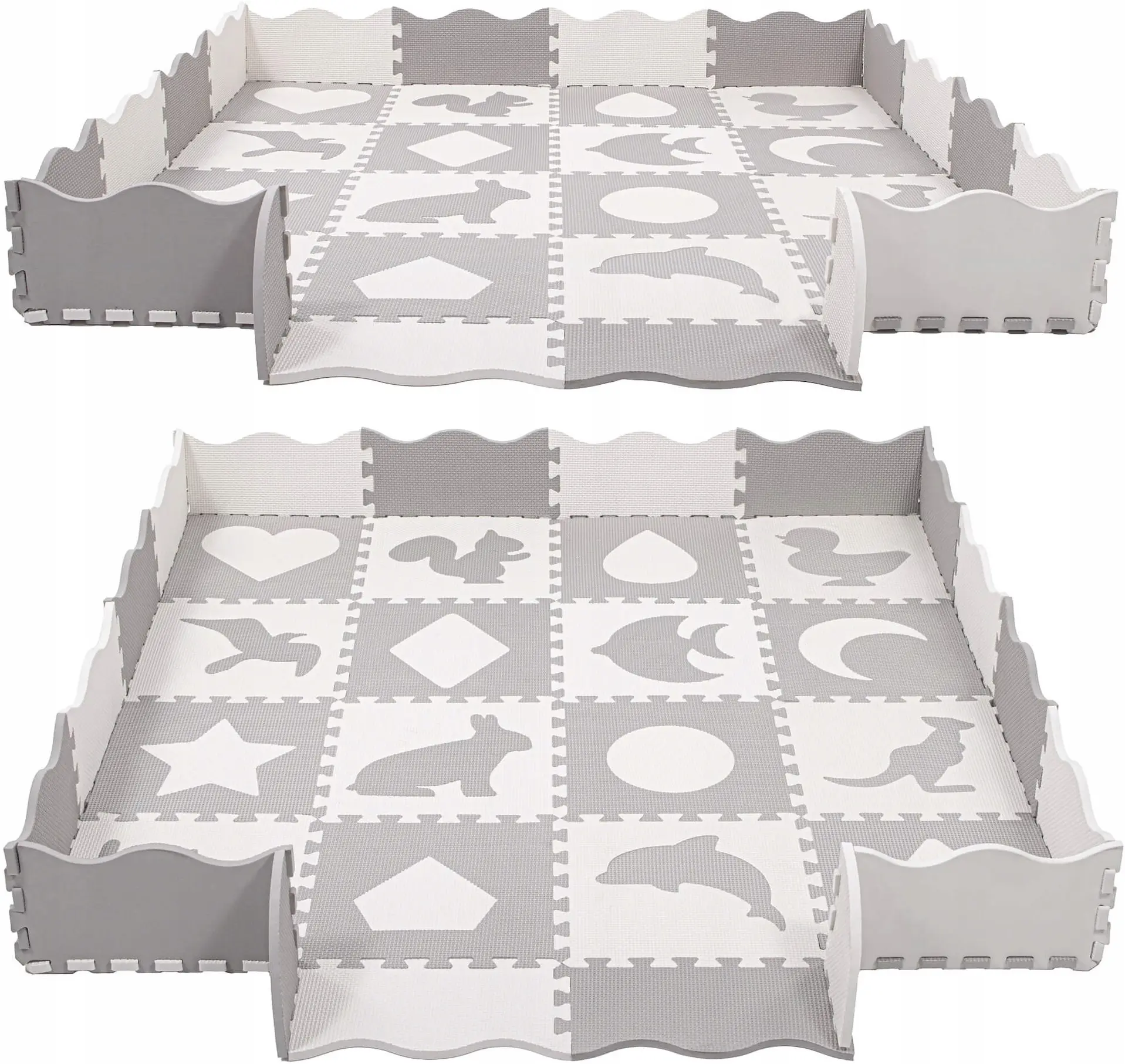 Пазл-коврик Springos Mufi FM0031 (Grey/White) - 3