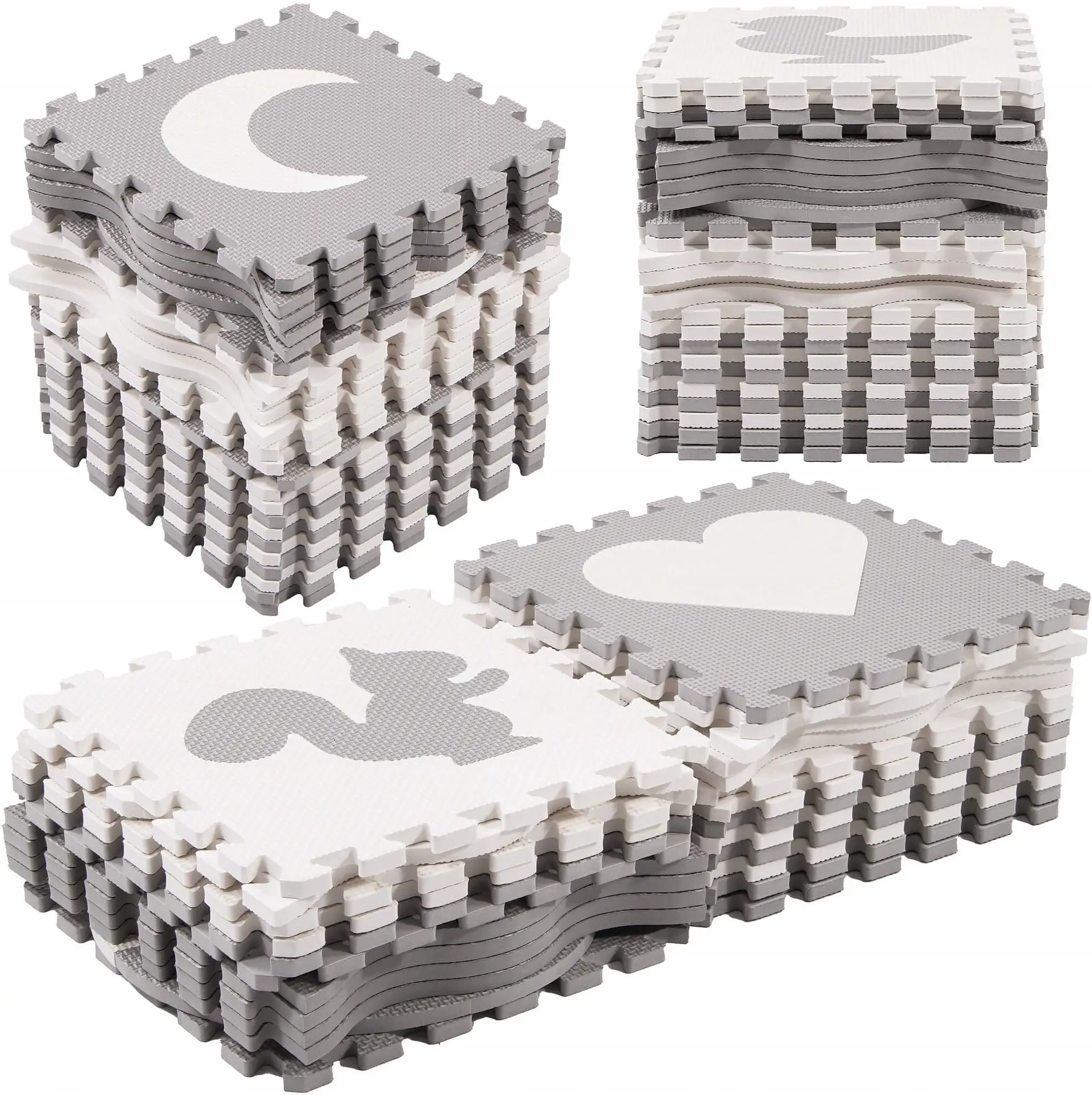 Пазл-коврик Springos Mufi FM0031 (Grey/White) - 5