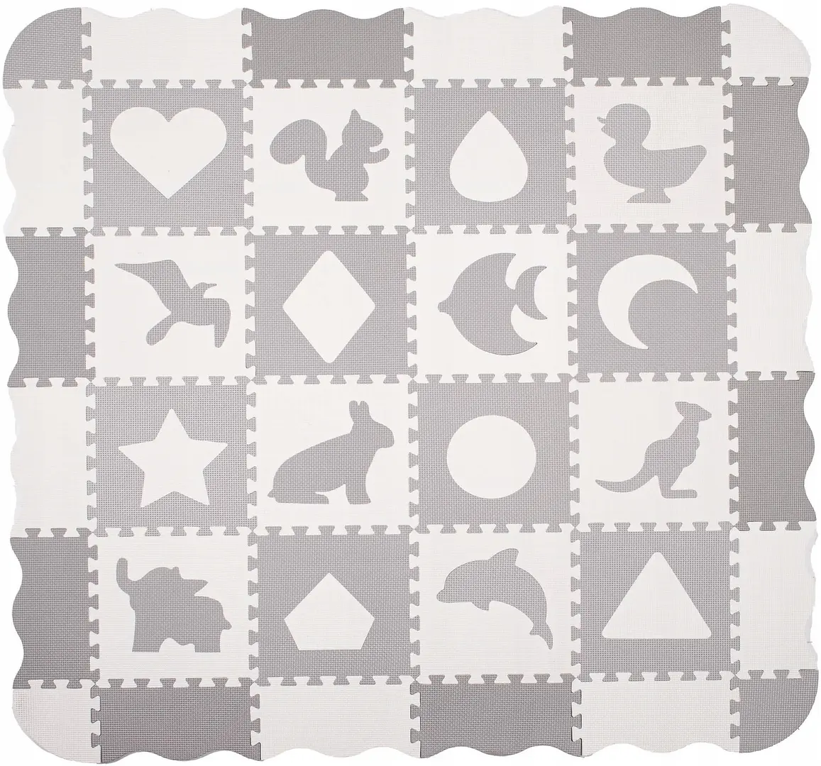 Пазл-коврик Springos Mufi FM0031 (Grey/White)