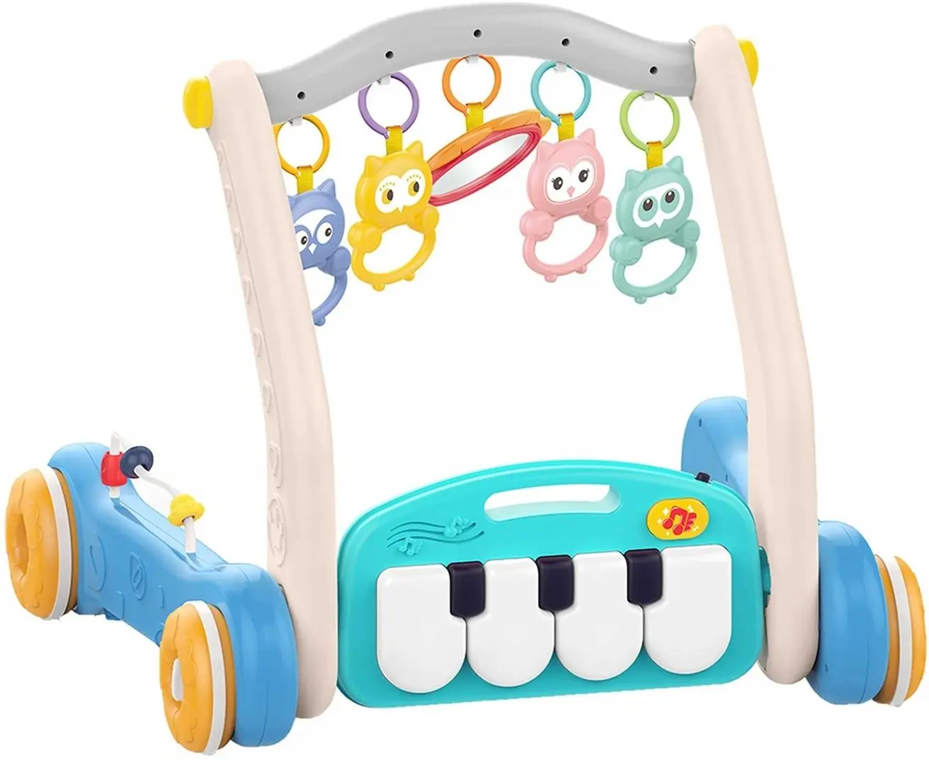 Игровой коврик - ходунок Woopie Piano Rack & Wolker (Blue) - 2