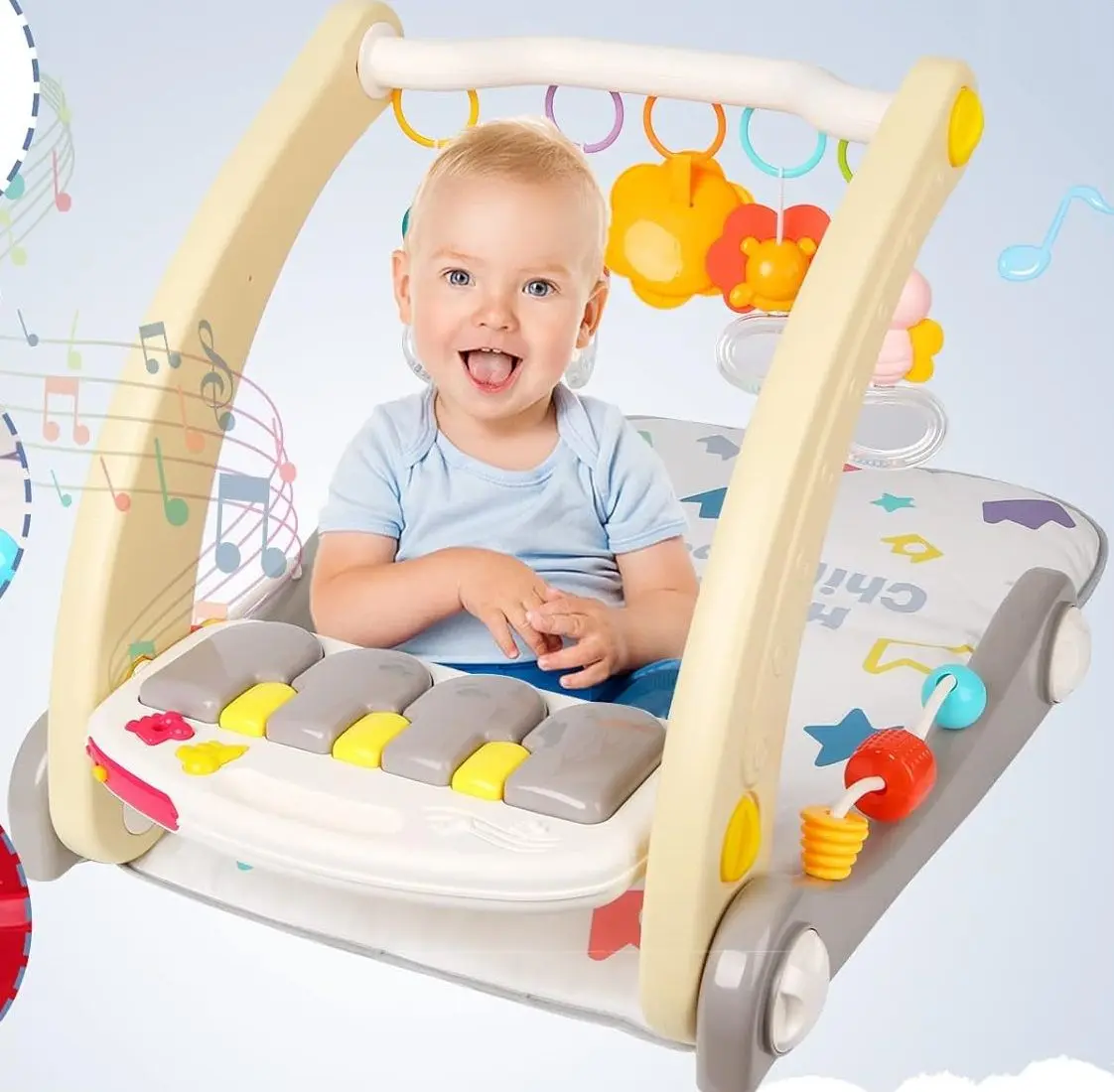 Covoras de joaca - premergator Woopie Piano Rack & Wolker (Grey) - 7