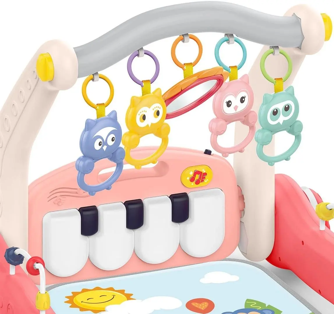 Covoras de joaca - premergator Woopie Piano Rack & Wolker (Pink) - 3