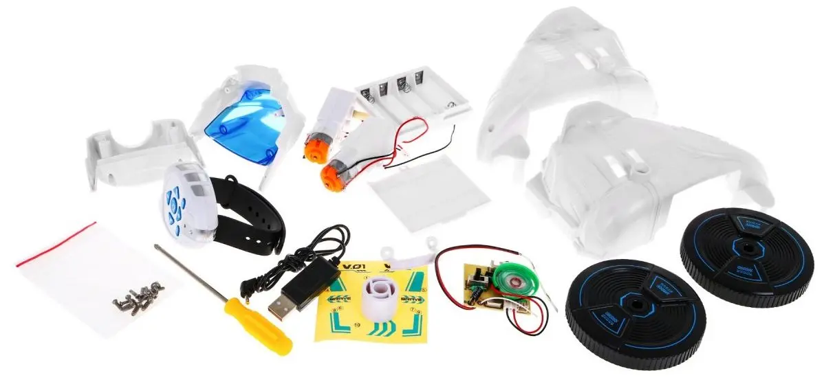 Robot cu telecomanda Buddy N Buddies DIY Robot (White)