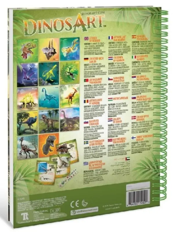 Набор для творчества DinosArt Sticker by Number 15202 - 2