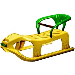 Санки Marmat Snow Star 6593 (Yellow/Green) Thumb