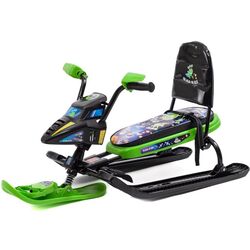 Sanie tip scooter Nika Snowpatrol SND2 (Black/Green) Thumb