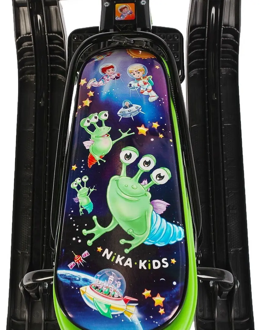 Sanie tip scooter Nika Snowpatrol SND2 (Black/Green) - 3