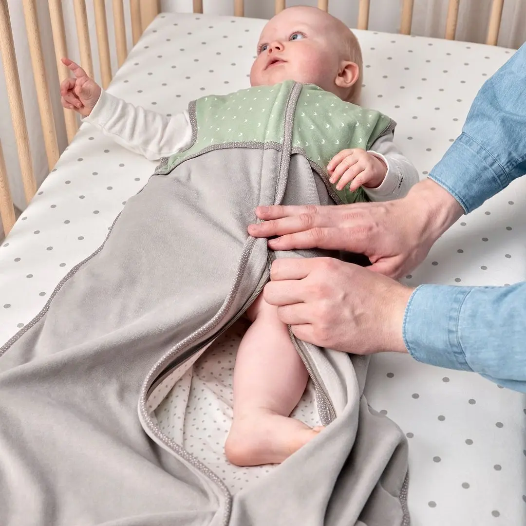 Sac de dormit Ikea Len (Verde/Gri)