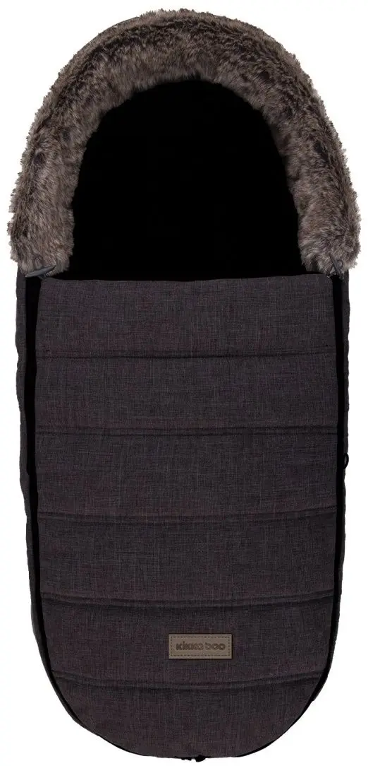 Sac de iarna KikkaBoo Fur Melange (Black)