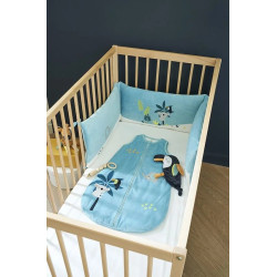 Sac de dormit Premaman Velour Crazy Jungle (Blue) Thumb