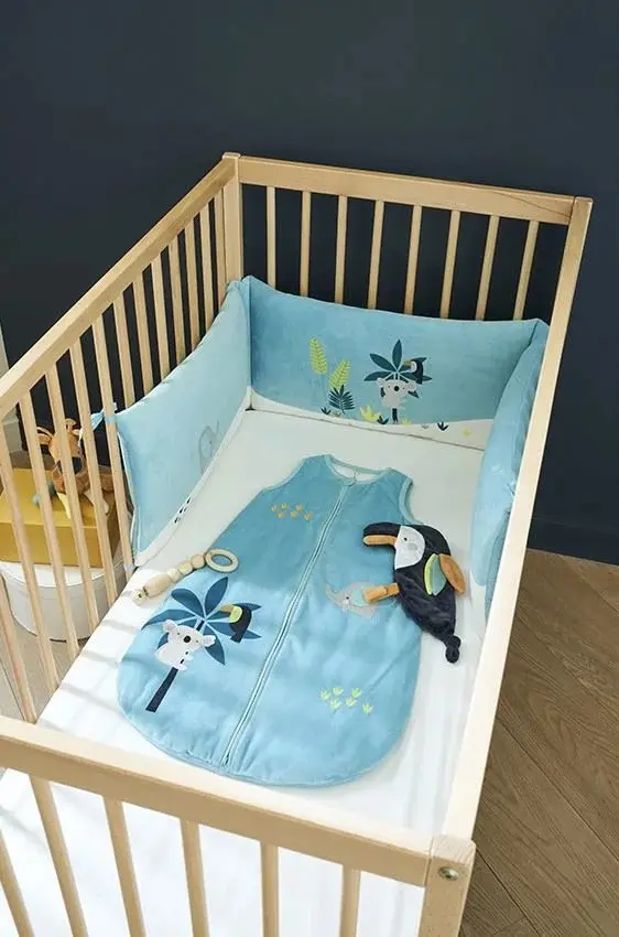 Sac de dormit Premaman Velour Crazy Jungle (Blue)