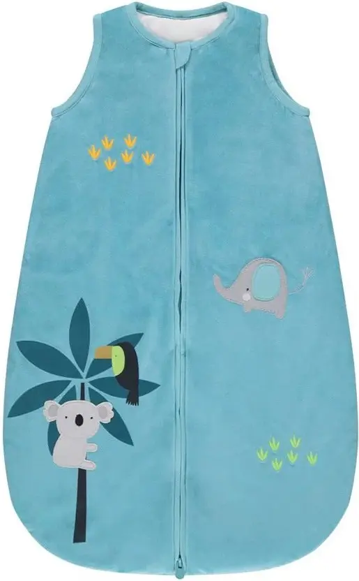 Sac de dormit Premaman Velour Crazy Jungle (Blue)