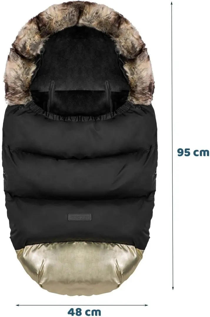 Sac de iarnă RicoKids Elmi (Black/Gold) - 5