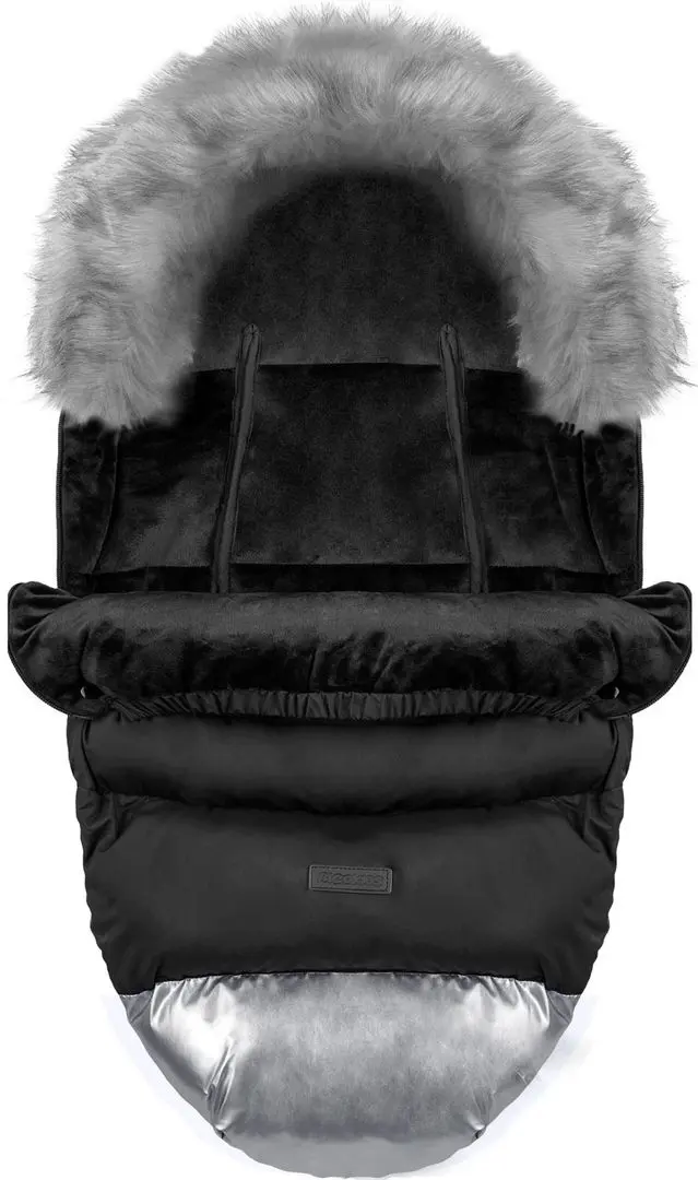 Конверт зимний RicoKids Elmi (Black/Silver) - 2