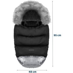 Конверт зимний RicoKids Elmi (Black/Silver) Thumb
