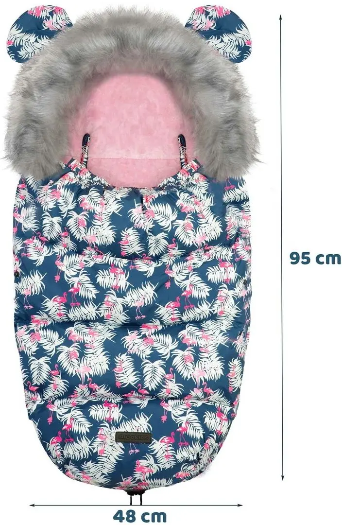 Sac de iarnă RicoKids Elmi (Blue Flamingo)