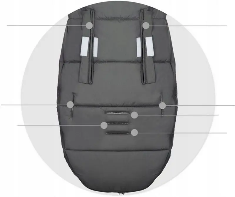 Sac de iarna Ricokids Elmi (Dark Gray)