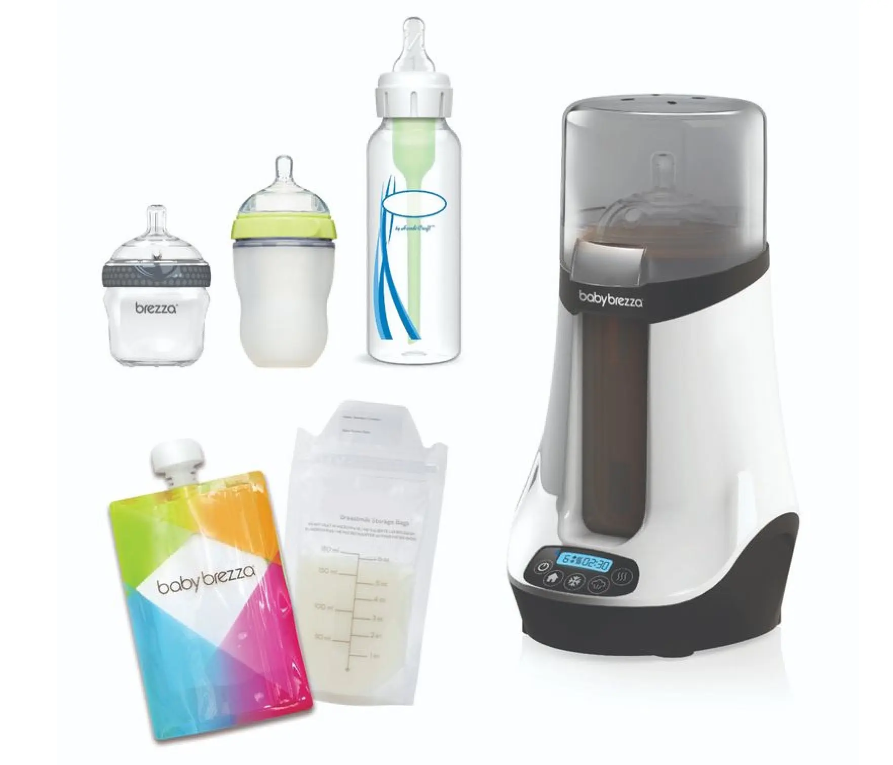 Incalzitor pentru biberoane Baby Brezza Safe + Smart (White/Black) - 7
