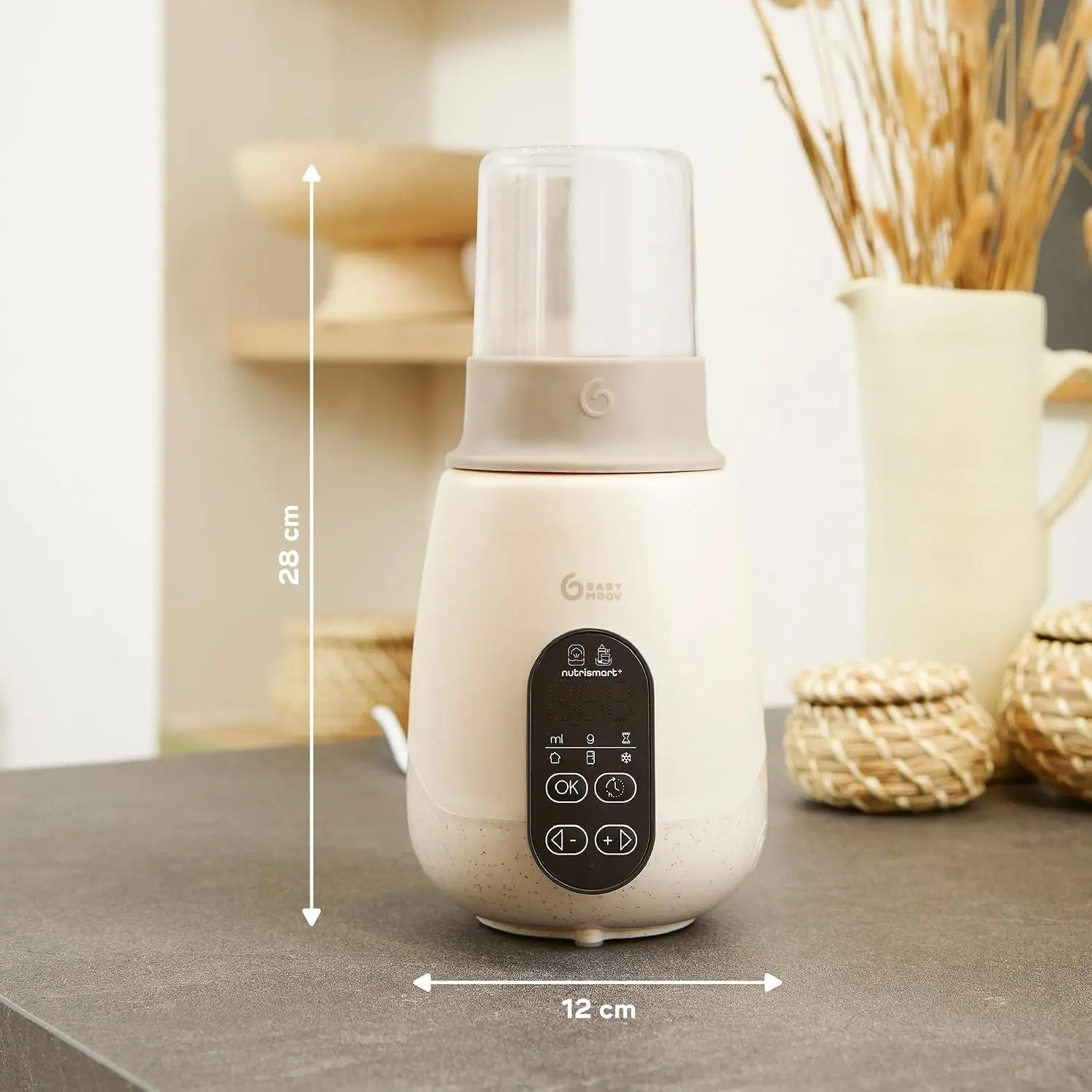 Incalzitor pentru biberoane 5in1 Babymoov NutriSmart+ (Mineral Beige) - 8