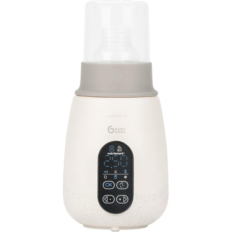 Incalzitor pentru biberoane 5in1 Babymoov NutriSmart+ (Mineral Beige)
