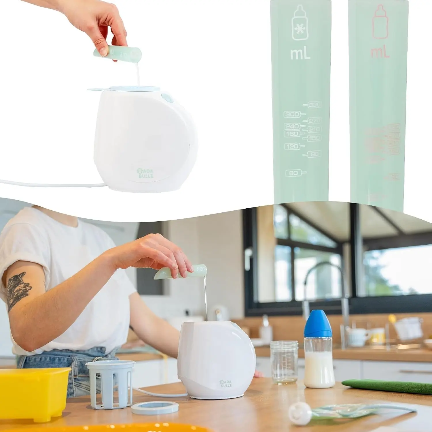 Подогреватель для бутылочек Badabulle Easy+ Home Pastel (White) - 4