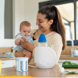 Подогреватель для бутылочек Badabulle Easy+ Home Pastel (White) Thumb