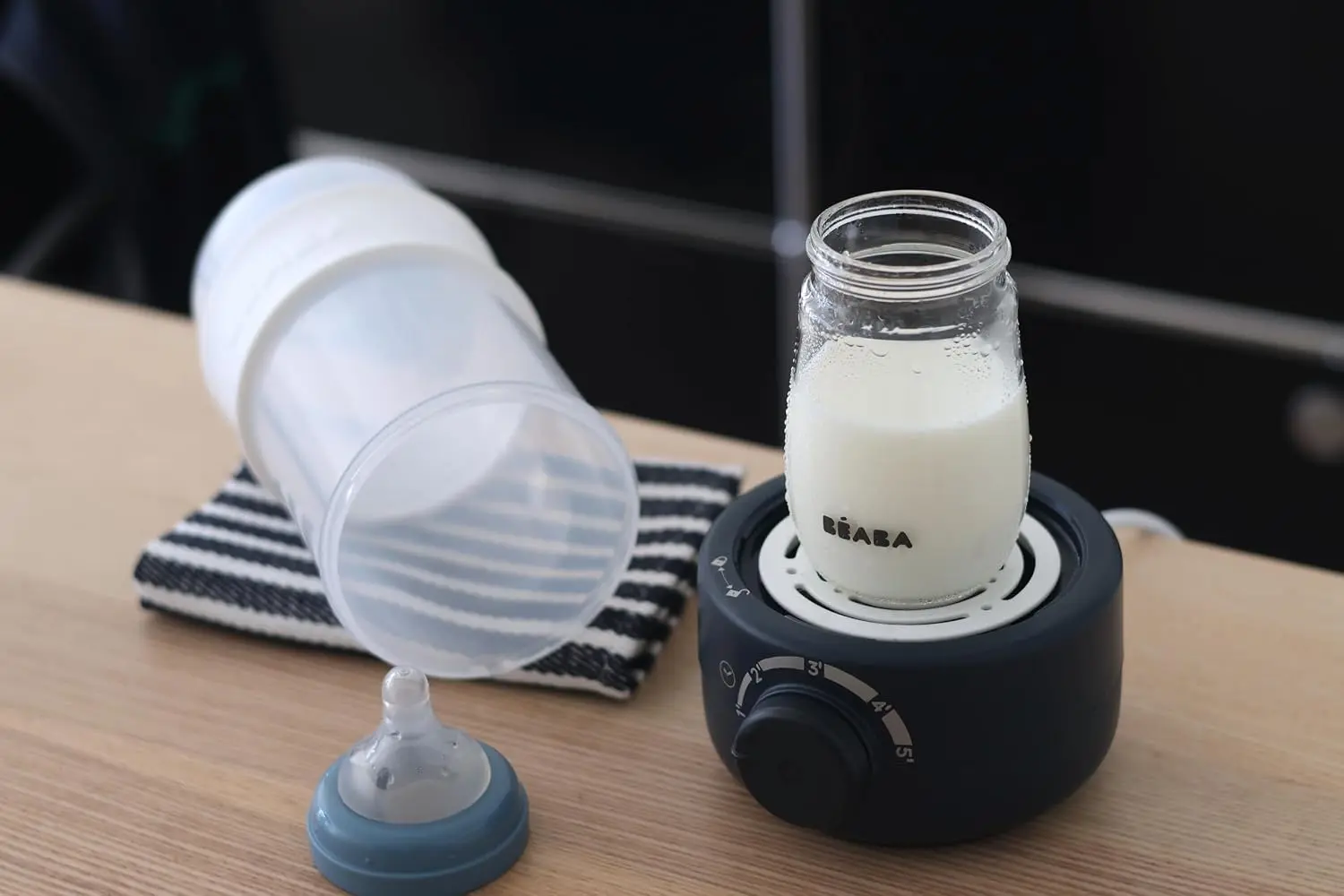 Подогреватель-стерилизатор для бутылочек Beaba BabyMilk Second (Night Blue) - 3