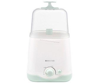 Incalzitor pentru biberon 3in1 KikkaBoo Twinny (White/Mint)