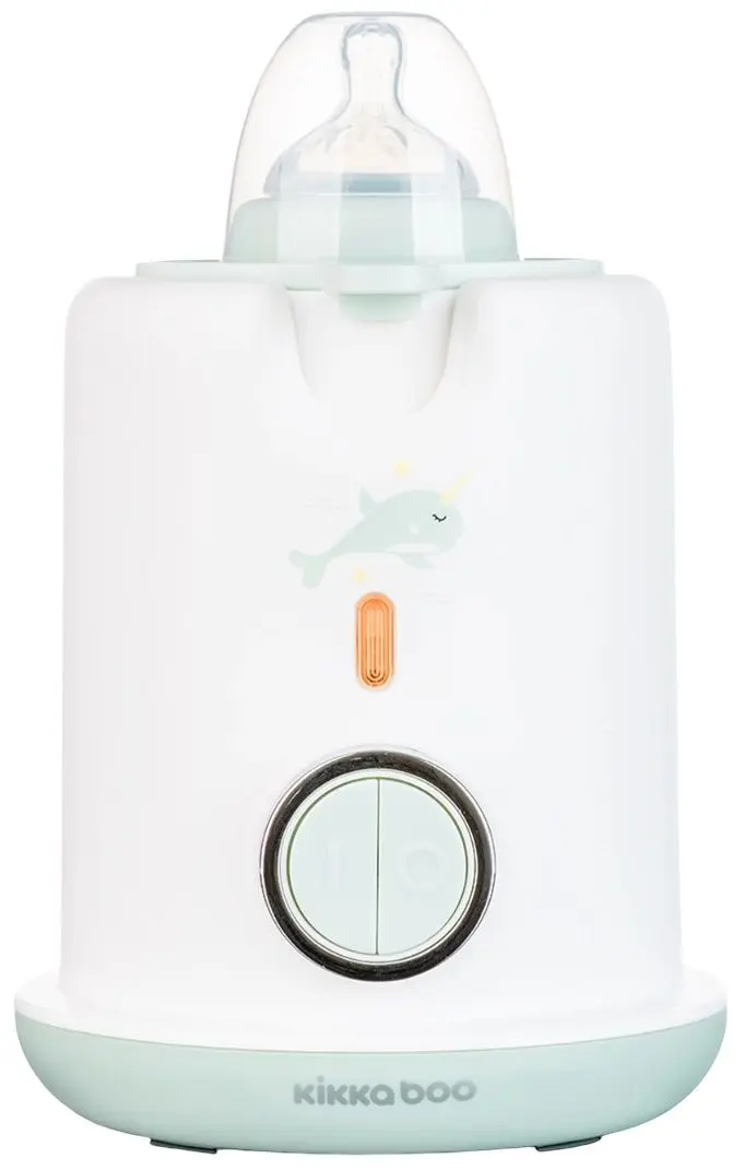 Incalzitor pentru biberon 3in1 KikkaBoo Warmy (White/Mint)
