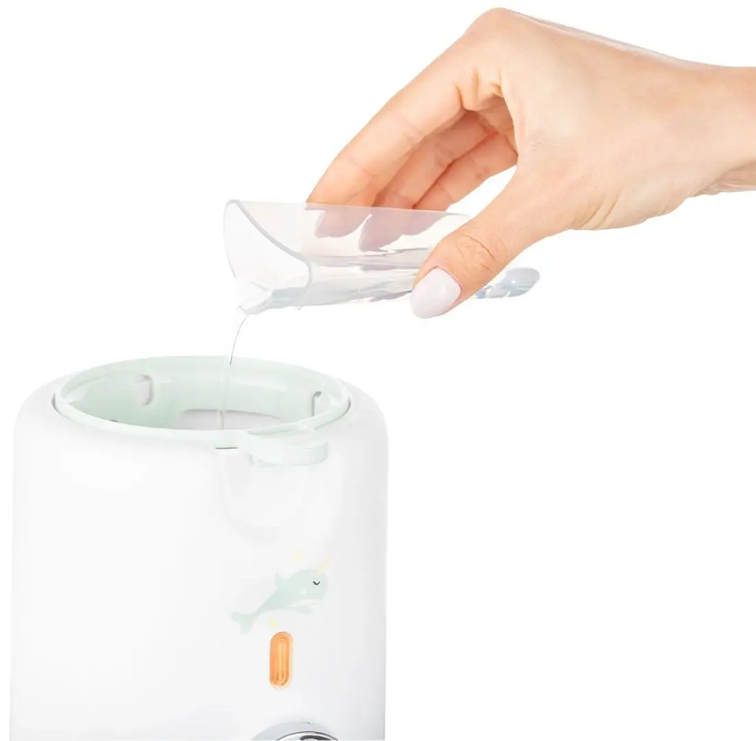 Incalzitor pentru biberon 3in1 KikkaBoo Warmy (White/Mint)