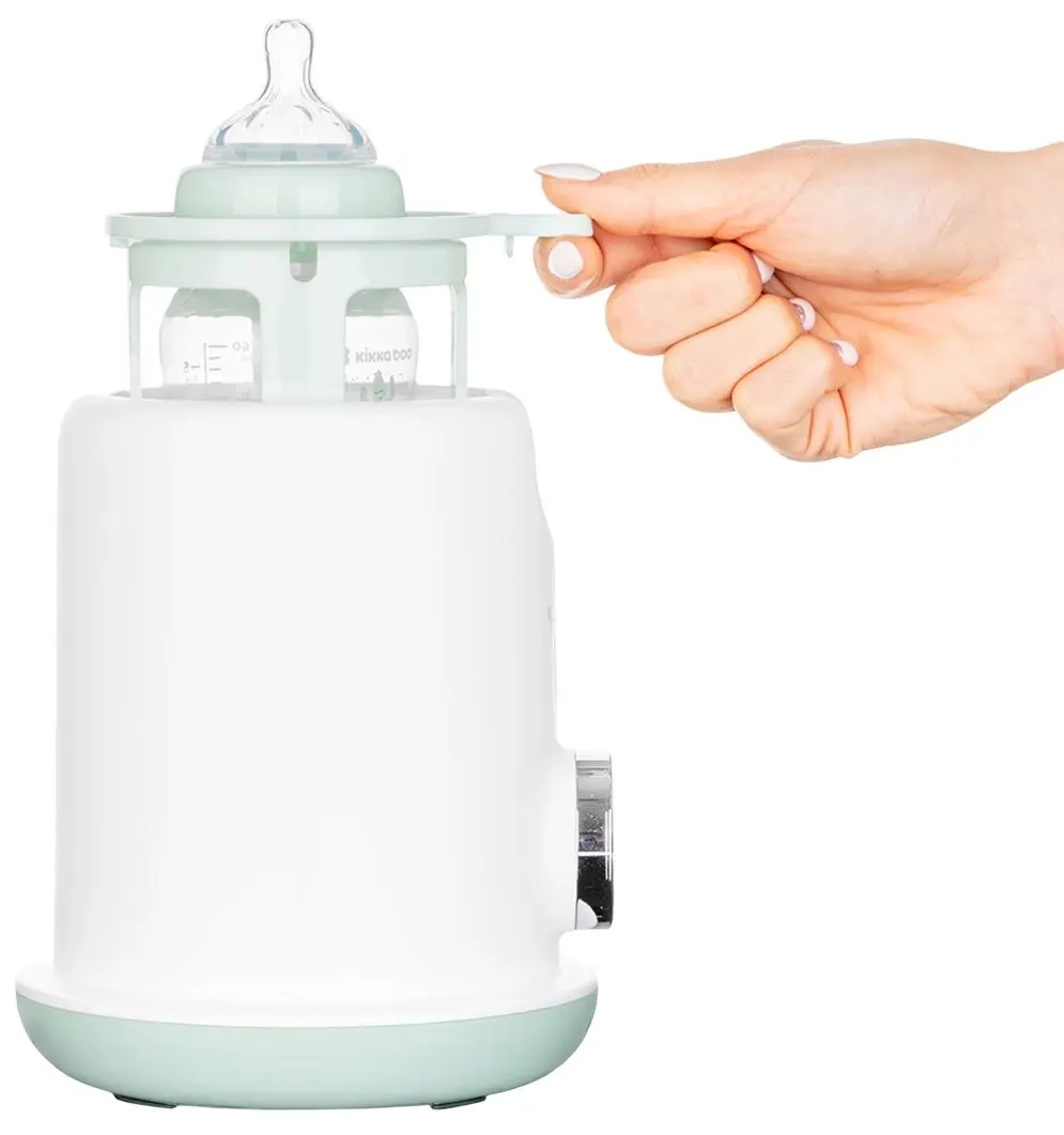 Incalzitor pentru biberon 3in1 KikkaBoo Warmy (White/Mint)