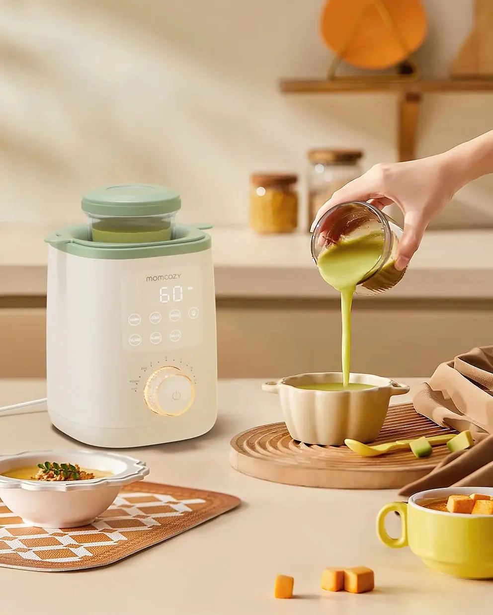 Подогреватель для бутылочек 4в1 Momcozy Nutri Smart (White) - 7