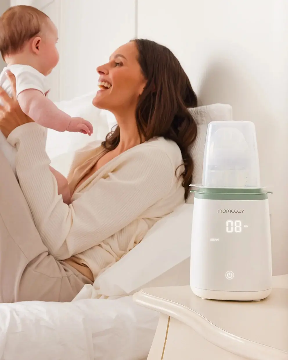 Подогреватель для бутылочек 6в1 Momcozy MW001-WH94NB-A (White) - 8