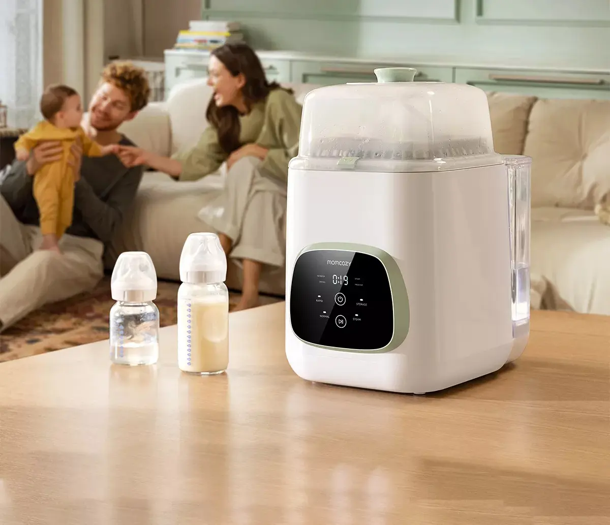 Стерилизатор и мойщик для бутылочек Momcozy KleanPal Pro (White) - 2