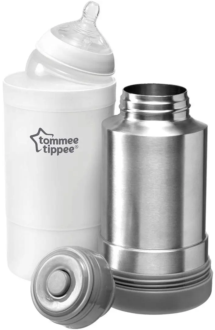 Набор подогреватель для бутылочек и бутылочка Tommee Tippee Closer to Nature 42300041 (White/Silver) - 2