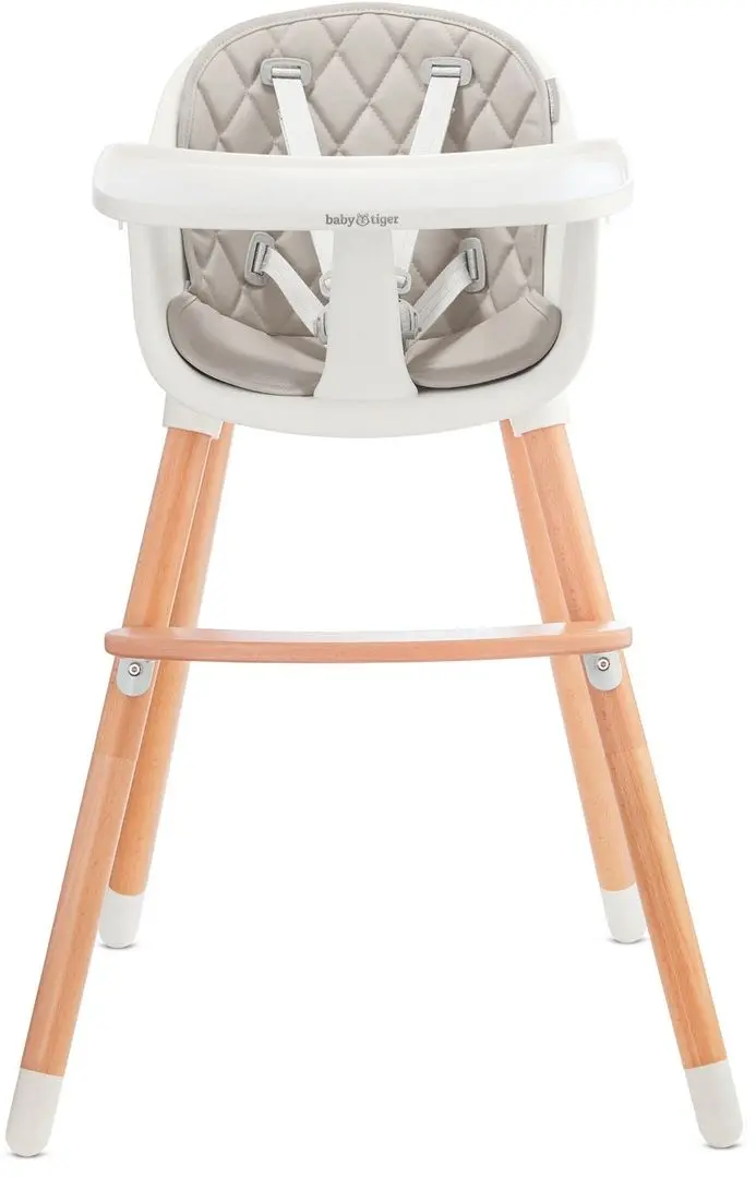 Scaun pentru hranire 2in1 Baby Tiger Tini (Gray) - 2